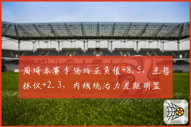 周琦本赛季场均正负值+8.5，王哲林仅+2.3，内线统治力差距明显